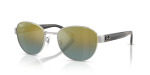 Rayban RB3766CH 003/J0 แว่นกันแดดสีเงินเลนส์ปรอทไล่สีทอง สำหรับทุกเพศ