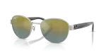 แว่นกันแดด Rayban RB3766CH-003/J0 Silver Gradient Gold Rayban RB3766CH 003/J0 แว่นกันแดดสีเงินเลนส์ปรอทไล่สีทอง สำหรับทุกเพศ