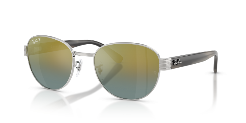 Rayban RB3766CH 003/J0 แว่นกันแดดสีเงินเลนส์ปรอทไล่สีทอง สำหรับทุกเพศ