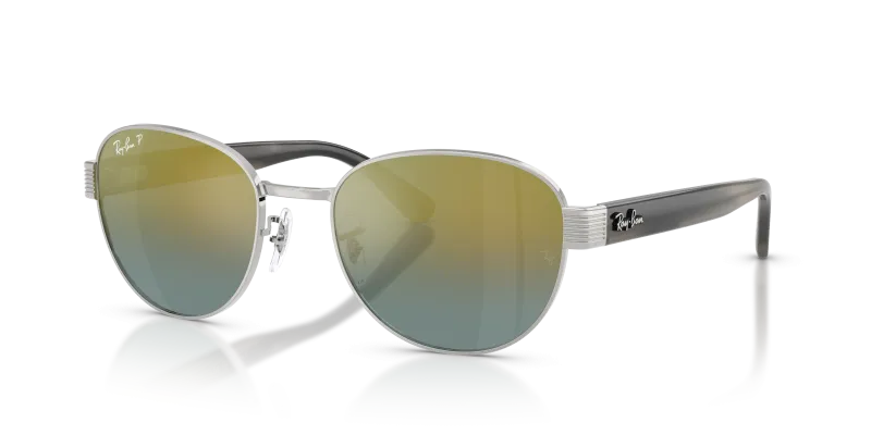 แว่นกันแดด Rayban RB3766CH-003/J0 Silver Gradient Gold Rayban RB3766CH 003/J0 แว่นกันแดดสีเงินเลนส์ปรอทไล่สีทอง สำหรับทุกเพศ