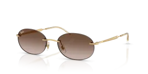Rayban RB3767 001/13 แว่นกันแดดวงรีไม่มีขอบ สำหรับทุกเพศ