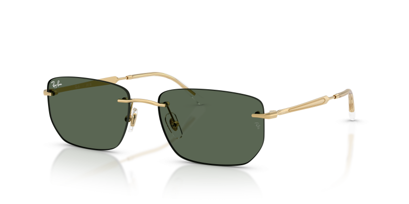 แว่นกันแดด Rayban RB3768-001/71 Arista Dark Green Rayban RB3768 001/71 แว่นกันแดดทรงไม่มีขอบสีอะริสต้า-เขียวเข้ม ทั้งสองเพศ