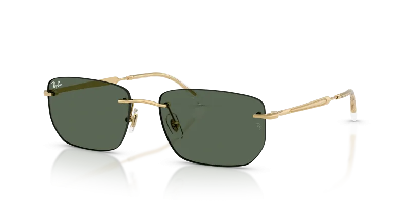 แว่นกันแดด Rayban RB3768-001/71 Arista Dark Green Rayban RB3768 001/71 แว่นกันแดดทรงไม่มีขอบสีอะริสต้า-เขียวเข้ม ทั้งสองเพศ