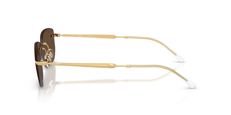 แว่นกันแดด Rayban RB3768 001/73 มุมข้าง ทรงไม่มีขอบ (Rimless)
