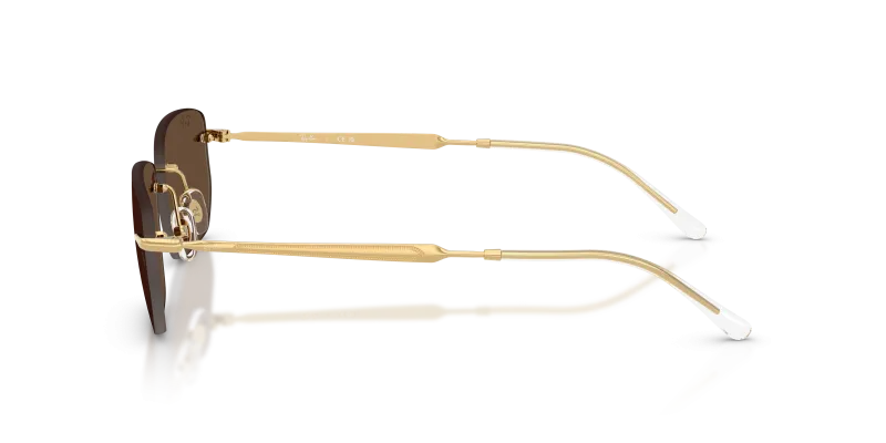 แว่นกันแดด Rayban RB3768 001/73 มุมข้าง ทรงไม่มีขอบ (Rimless)