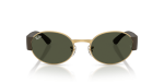 แว่นกันแดด Rayban RB3770-001/31 Gold Green ด้านหน้า