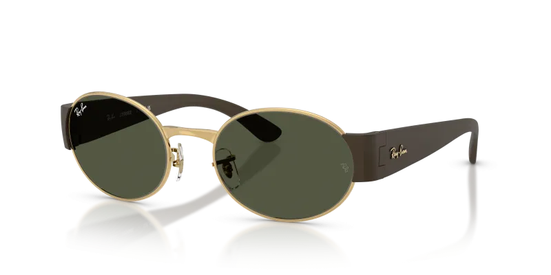 แว่นกันแดด Rayban RB3770-001/31 Gold Green Rayban RB3770 001/31 แว่นกันแดดสีทอง-เขียว สำหรับทุกเพศ