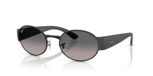 Rayban RB3770 002/M3 แว่นกันแดดสีดำ-เทาไล่ระดับโพลาไรซ์ สำหรับทุกเพศ