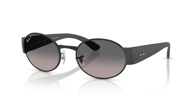 Rayban RB3770 002/M3 แว่นกันแดดสีดำ-เทาไล่ระดับโพลาไรซ์ สำหรับทุกเพศ