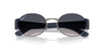 แว่นกันแดด Rayban RB3770-004/78 Gunmetal Blue Gradient Polarized Rayban RB3770 004/78 close-up ด้านหน้า