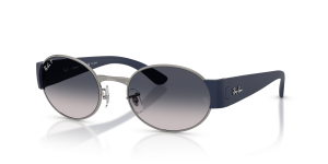 Rayban RB3770 004/78 แว่นกันแดดสีกันเมทัล-น้ำเงินไล่ระดับโพลาไรซ์ สำหรับทุกเพศ