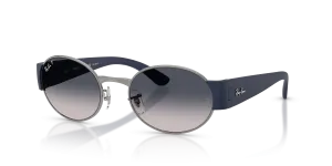 Rayban RB3770 004/78 แว่นกันแดดสีกันเมทัล-น้ำเงินไล่ระดับโพลาไรซ์ สำหรับทุกเพศ