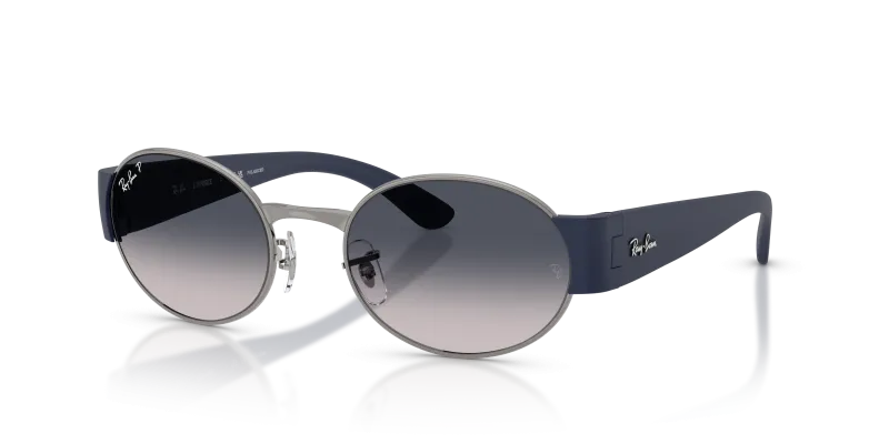 แว่นกันแดด Rayban RB3770-004/78 Gunmetal Blue Gradient Polarized Rayban RB3770 004/78 แว่นกันแดดสีกันเมทัล-น้ำเงินไล่ระดับโพลาไรซ์ สำหรับทุกเพศ
