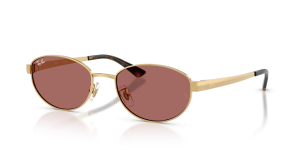 Rayban RB3774D 001/69 แว่นกันแดดโทน Arista เลนส์ม่วงเข้ม ทุกเพศ