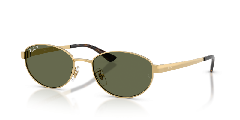 แว่นกันแดด Rayban RB3774D-001/9A Arista Dark Green Polarized Rayban RB3774D 001/9A แว่นกันแดดโพลาไรซ์ทรงรีสีอะริสต้า-เขียวเข้ม ทั้งสองเพศ