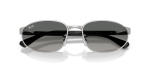 แว่นกันแดด Rayban RB3777-003/71 Silver Grey Gradient Rayban RB3777 003/71 close-up ด้านหน้า