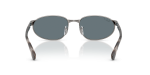 แว่นกันแดด Rayban RB3777-004/3R Gunmetal Dark Blue Polarized Rayban RB3777 004/3R ขาแว่นด้านใน