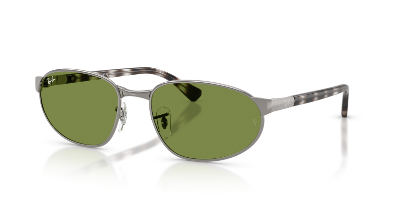 Rayban RB3777 004/4E แว่นกันแดดทรงเรขาคณิตสีกันเมทัล-เขียว ทั้งสองเพศ