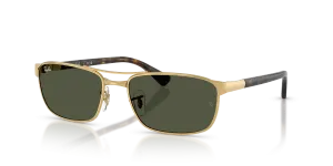 Rayban RB3778 001/31 แว่นกันแดดสีมองอะริสต้าเลนส์เขียว ทั้งสองเพศ
