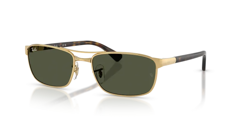 Rayban RB3778 001/31 แว่นกันแดดสีมองอะริสต้าเลนส์เขียว ทั้งสองเพศ