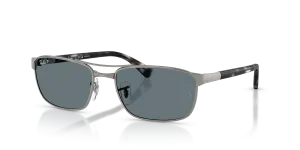 Rayban RB3778 004/3R แว่นกันแดดกันเมทัลเลนส์โพลาไรซ์น้ำเงินเข้ม ทั้งสองเพศ