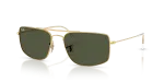 Rayban RB3779-001/31 แว่นกันแดดสีมองอะริสต้าเลนส์เขียว ทั้งสองเพศ