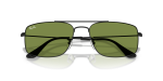 แว่นกันแดด Rayban Explorer 3 RB3779-002/4E Black Green Rayban RB3779-002/4E close-up ด้านหน้า