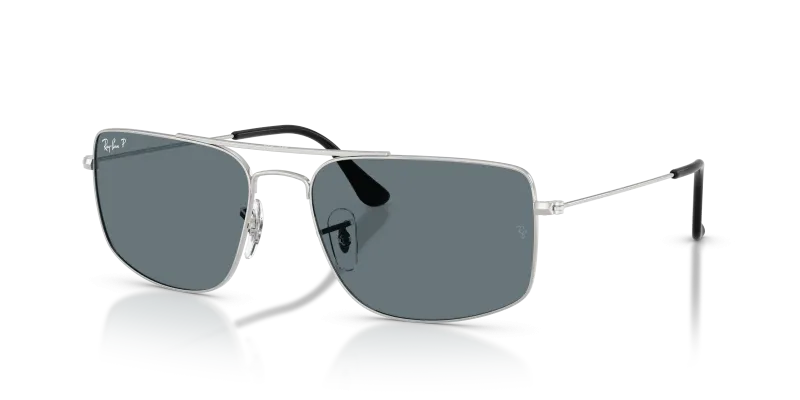 Rayban RB3779-003/3R แว่นกันแดดกรอบเงินเลนส์น้ำเงินเข้มโพลาไรซ์ ทั้งสองเพศ