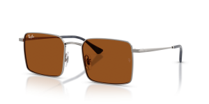 Rayban RB3782 004/73 แว่นกันแดดทรงสี่เหลี่ยมสีกันเมทัล-น้ำตาลเข้ม ทั้งสองเพศ