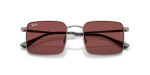 แว่นกันแดด Rayban RB3782-004/75 Gunmetal Dark Violet Rayban RB3782 004/75 close-up ด้านหน้า