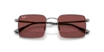 แว่นกันแดด Rayban RB3782-004/75 Gunmetal Dark Violet Rayban RB3782 004/75 close-up ด้านหน้า