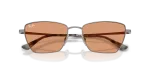 แว่นกันแดด Rayban RB3783-004/7 Gunmetal Orange Rayban RB3783 004/7 close-up ด้านหน้า