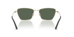 แว่นกันแดด Rayban Drea RB3783-921371 Pale Gold Dark Green Rayban RB3783 921371 ขาแว่นด้านใน