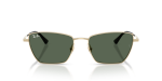 แว่นกันแดด Rayban Drea RB3783-921371 Pale Gold Dark Green Rayban Drea RB3783 921371 ด้านหน้า