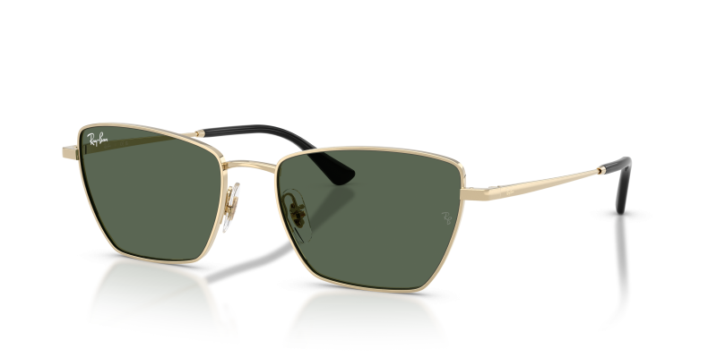 แว่นกันแดด Rayban Drea RB3783-921371 Pale Gold Dark Green Rayban Drea RB3783 921371 แว่นกันแดดสีทองอ่อนเลนส์เขียวเข้ม สำหรับทุกเพศ