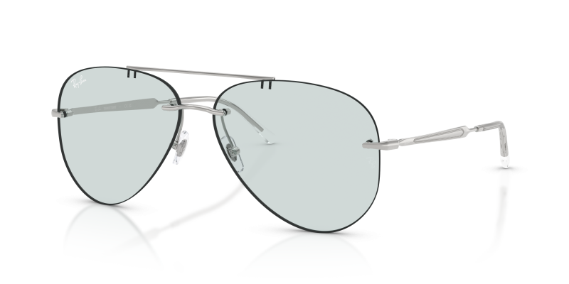 แว่นกันแดด Rayban RB3791-003/M1 Silver Photochromic Emerald Dark To Darker แว่นกันแดด Rayban RB3791-003/M1 มุมเฉียง สีเงิน สำหรับทุกเพศ