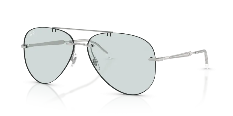 แว่นกันแดด Rayban RB3791-003/M1 Silver Photochromic Emerald Dark To Darker แว่นกันแดด Rayban RB3791-003/M1 มุมเฉียง สีเงิน สำหรับทุกเพศ