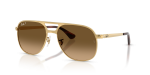 แว่นกันแดด Rayban Bill Max RB3793-001/M2 Arista Polarized Brown Gradient Rayban RB3793 001/M2 แว่นกันแดดเลนส์โพลาไรซ์ไล่ระดับสีน้ำตาล ทุกเพศ