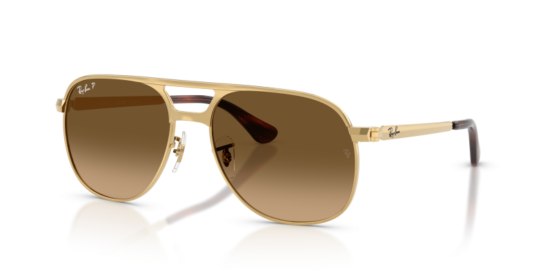 แว่นกันแดด Rayban Bill Max RB3793-001/M2 Arista Polarized Brown Gradient Rayban RB3793 001/M2 แว่นกันแดดเลนส์โพลาไรซ์ไล่ระดับสีน้ำตาล ทุกเพศ