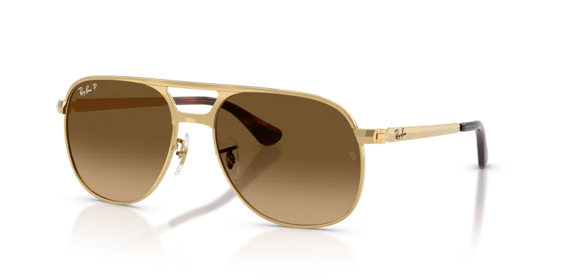 แว่นกันแดด Rayban Bill Max RB3793-001/M2 Arista Polarized Brown Gradient Rayban RB3793 001/M2 แว่นกันแดดเลนส์โพลาไรซ์ไล่ระดับสีน้ำตาล ทุกเพศ