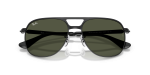แว่นกันแดด Rayban Bill Max RB3793-002/31 Black Green Rayban RB3793 002/31 close-up ด้านหน้า