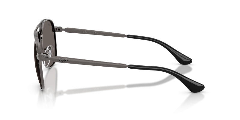 แว่นกันแดด Rayban Bill Max RB3793 004/B1 มุมข้าง ทรงสี่เหลี่ยมจัตุรัสโลหะกันเมทัล