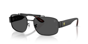 แว่นกันแดด Rayban RB3797M-F002K8 มุมเฉียง สีดำด้าน สำหรับทุกเพศ