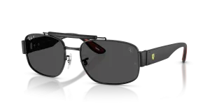 แว่นกันแดด Rayban RB3797M-F002K8 มุมเฉียง สีดำด้าน สำหรับทุกเพศ