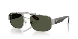 แว่นกันแดด Rayban RB3797M-F03131 มุมเฉียง สีเงิน สำหรับทุกเพศ