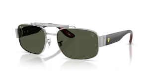 แว่นกันแดด Rayban RB3797M-F03131 มุมเฉียง สีเงิน สำหรับทุกเพศ