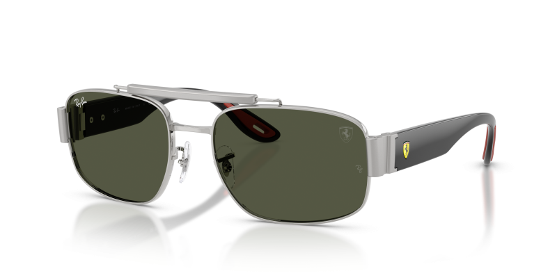 แว่นกันแดด Rayban RB3797M-F03131 Silver Green แว่นกันแดด Rayban RB3797M-F03131 มุมเฉียง สีเงิน สำหรับทุกเพศ