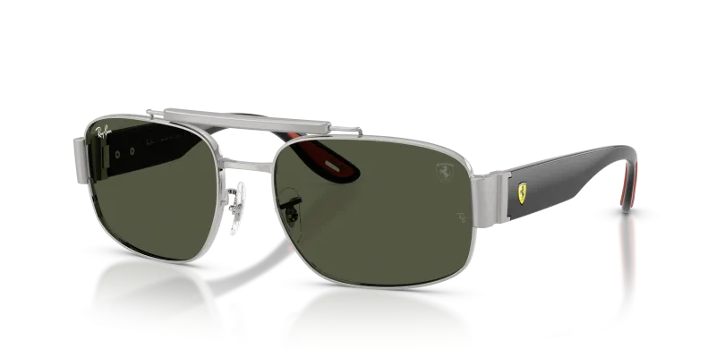 แว่นกันแดด Rayban RB3797M-F03131 Silver Green แว่นกันแดด Rayban RB3797M-F03131 มุมเฉียง สีเงิน สำหรับทุกเพศ