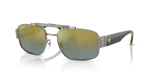 แว่นกันแดด Rayban RB3797M-F065J0 Gunmetal Polarized+ Gold แว่นกันแดด Rayban RB3797M-F065J0 มุมเฉียง สีกันเมทัล สำหรับทุกเพศ