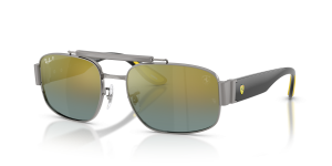 แว่นกันแดด Rayban RB3797M-F065J0 มุมเฉียง สีกันเมทัล สำหรับทุกเพศ